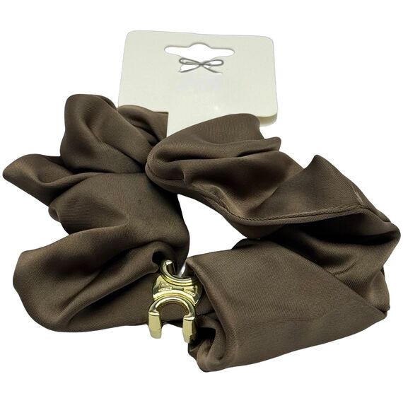 Резинка атласна велика темно-сіра №2, 1 шт, image 