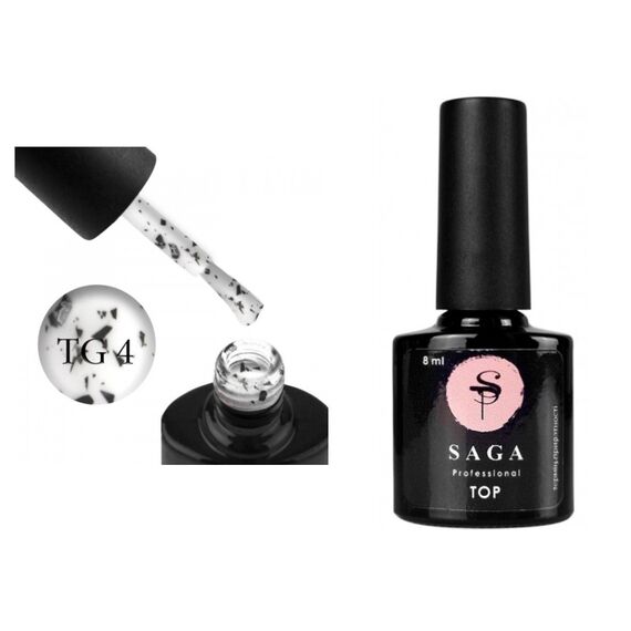 SAGA Топ матовий без ЛШ Geometry №4, 8 мл, image 