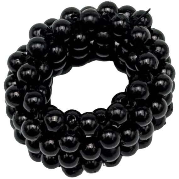 Резинка з перлинами (чорна) 1 шт, image 