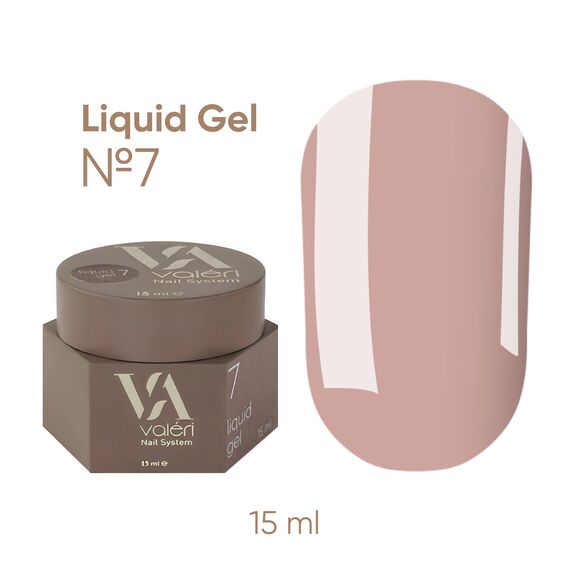 VALERI Liquid Gel Рідкий гель №007, 15 мл, Об'єм: 15 мл, Колір: 007, image 