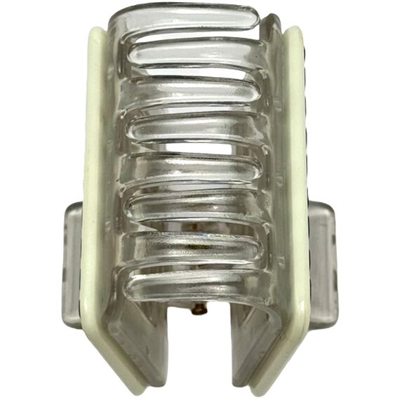 Краб для волосся двоколірний квадратний (прозора основа), 1 шт, image _ab__is.image_number.default