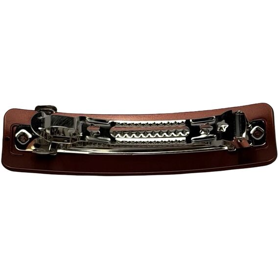 Заколка для волосся клік-клак середня матова (бронзова), 1 шт, image _ab__is.image_number.default