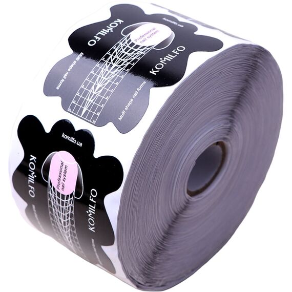 KOMILFO Multi Shape Nail Forms Мультифункціональні форми для нарощування, 100 шт, image _ab__is.image_number.default