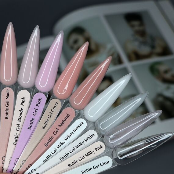 KOMILFO Bottle Gel Pink HEMA/TPO free Рідкий гель для нігтів, 15 мл (з пензликом), image _ab__is.image_number.default