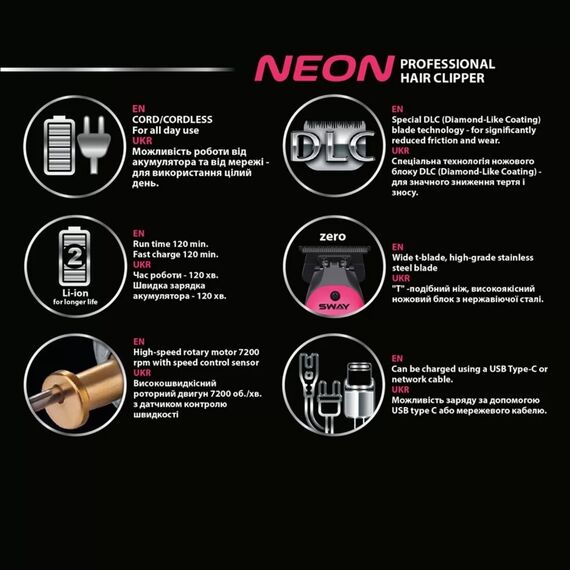 SWAY Neon Тример для стрижки, image _ab__is.image_number.default