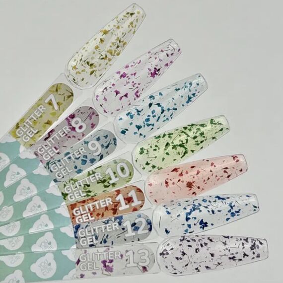 YOU ARE CUTE Glitter Gel №07 Прозорий гель з сухоцвітами, 5 мл, Об'єм: 5 мл, Колір: №07, image _ab__is.image_number.default