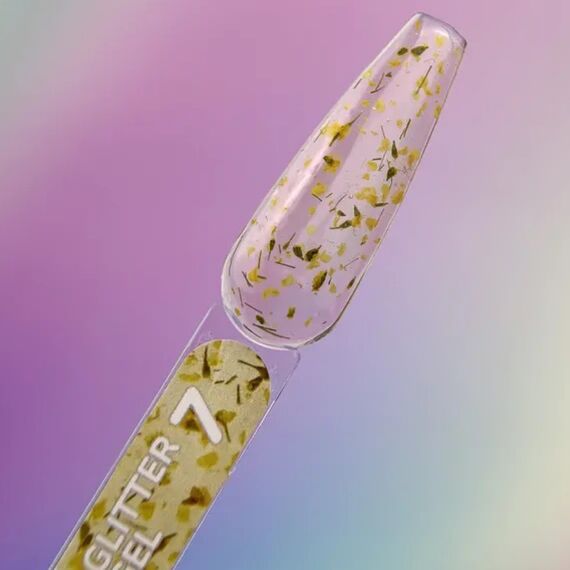 YOU ARE CUTE Glitter Gel №07 Прозорий гель з сухоцвітами, 5 мл, Об'єм: 5 мл, Колір: №07, image _ab__is.image_number.default